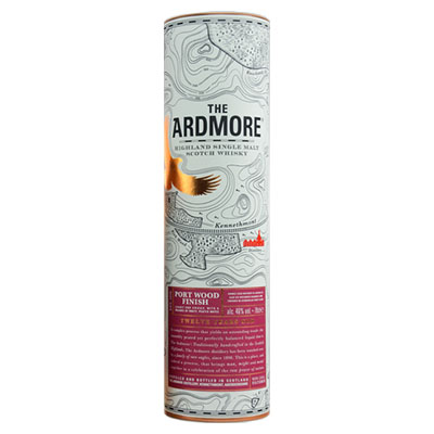 Ardmore, Highland Single Malt Scotch Whisky, Port Wood Finish, 46 % Vol., 700 ml Tube