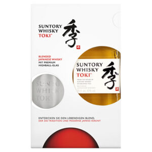 Suntory, Whisky, Toki, 43 % Vol., 700 ml Geschenkpackung mit Trinkglas