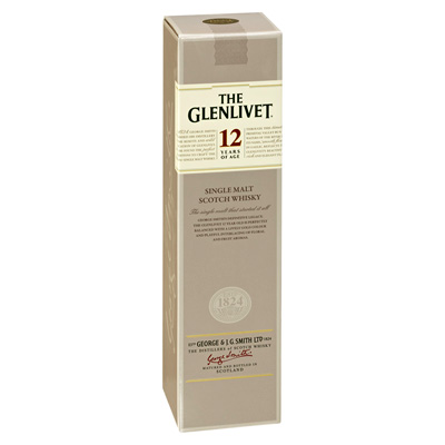 The Glenlivet, 12 Years of Age, Single Malt Scotch Whisky, 40 % Vol.