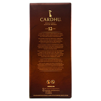 Cardhu, Single Malt Scotch Whisky, 12 Years, 40 % Vol., 700 ml Geschenkpackung