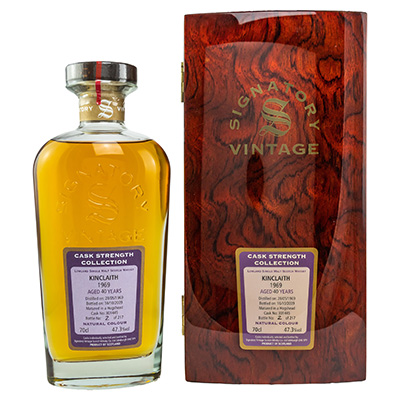Signatory Vintage, Kinclaith, Lowland Single Malt Scotch Whisky, 1969/2009, Aged 40 Years, 47,3 % Vol., 700 ml Flasche