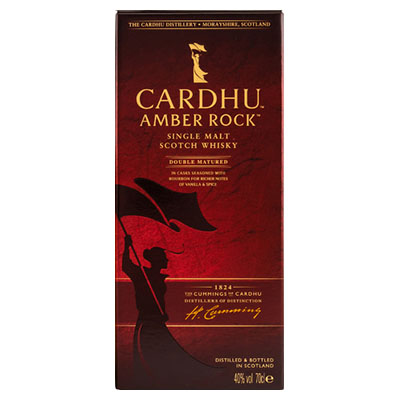 Cardhu, Single Malt Scotch Whisky, Amber Rock, 40 % Vol., 700 ml Geschenkpackung