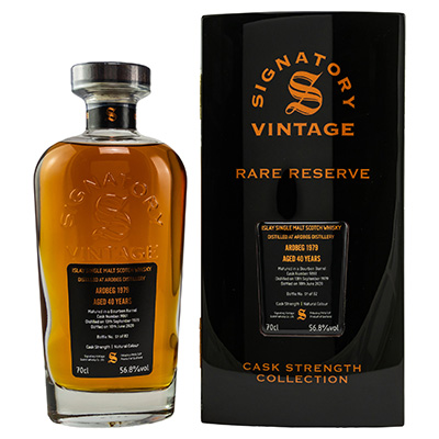 Signatory Vintage, Ardbeg, Islay Single Malt Scotch Whisky, 1979/2020, Rare Reserve, 40 Years, 56,8 % Vol., 700 ml Geschenkpackung