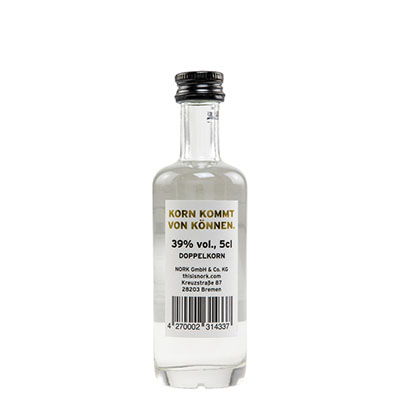 Nork, Doppelkorn, Original, 39 % Vol., 50 ml Flasche