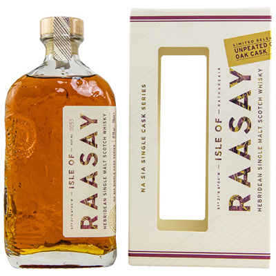 Isle of Raasay, Hebridean Single Malt Scotch Whisky, Single Cask #19/86, Unpeated Chinkapin, 62,5 % Vol., 700 ml Geschenkpackung
