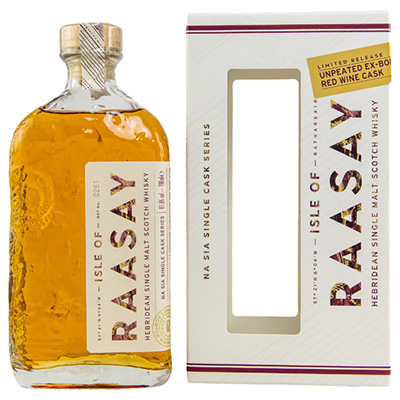 Isle of Raasay, Hebridean Single Malt Scotch Whisky, Cask #18/251, Red Wine, 61,8 % Vol., 700 ml Geschenkpackung