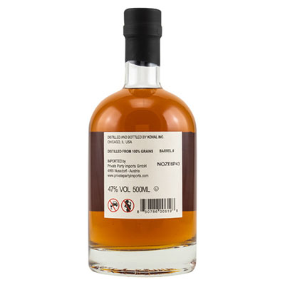 Koval, Bourbon Whiskey, 47 % Vol., 500 ml Flasche