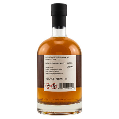 Koval, Millet Whiskey, 40 % Vol., 500 ml Flasche
