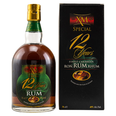 XM, Special Rum, 12 y.o., 40 % Vol., 700 ml Geschenkpackung