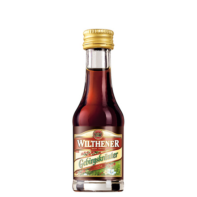 Wilthener, Gebirgskräuter-Likör, 30 % Vol., 24 Flaschen à 0,02 l, 480 ml Packung