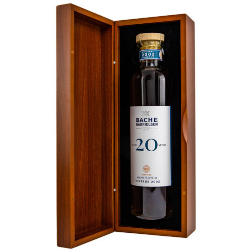 Bache-Gabrielsen, Cognac, Vintage 2002, Grande Champagne, 20 y.o., 47,2 % Vol., 700 ml Geschenkpackung