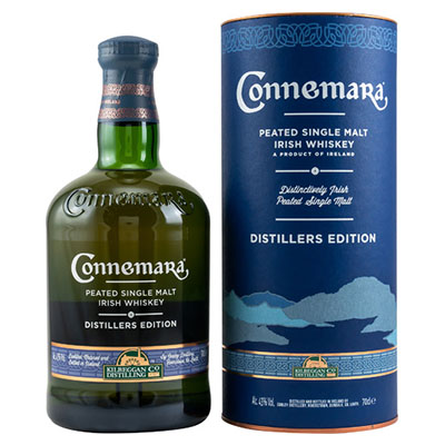 Connemara, Peated Single Malt Irish Whiskey, Distillers Edition, 43 % Vol., 700 ml Flasche