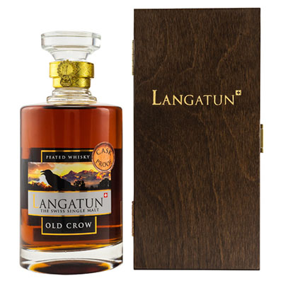 Langatun, Single Malt Whisky, Old Crow, Peat Cask Strength, 59,7 % Vol.