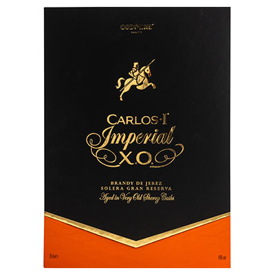 Carlos I, Brandy, Imperial, X.O., 40 % Vol., 700 ml Geschenkpackung