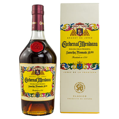 Cardenal Mendoza, Brandy, Solera Gran Reserva, 40 % Vol., 700 ml Geschenkpackung
