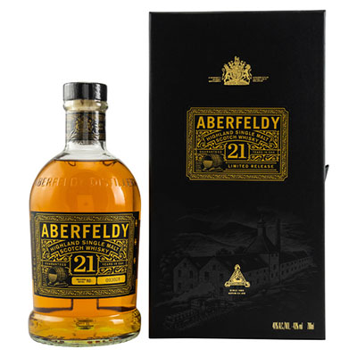 Aberfeldy, Highland Single Malt Scotch Whisky, 21 Years, 40 % Vol., 700 ml Box