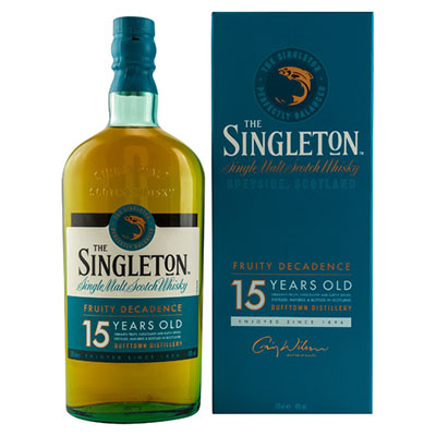 The Singleton of Dufftown, Single Malt Scotch Whisky, 15 Years, Fruity Decadence, 40 % Vol.