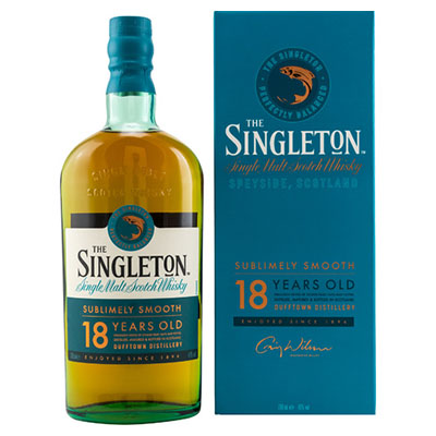 The Singleton of Dufftown, Single Malt Scotch Whisky, 18 Years, Sublimely Smooth, 40 % Vol.