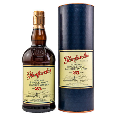 Glenfarclas, Highland Single Malt Scotch Whisky, 25 y.o., 43 % Vol., 700 ml Tube