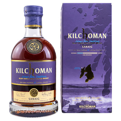 Kilchoman, Islay Single Malt Scotch Whisky, Sanaig, 46 % Vol., 700 ml Geschenkpackung