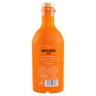 Brennerei Henrich, Mandarina, Mandarinenlikör, 25 % Vol., 500 ml Flasche