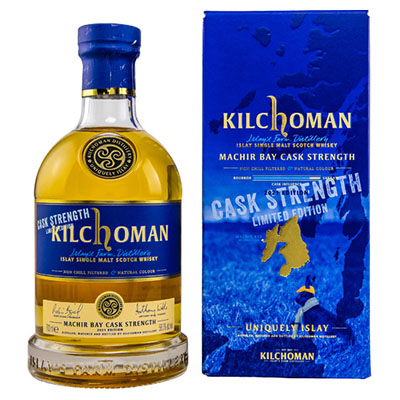Kilchoman, Islay Single Malt Scotch Whisky, Machir Bay Cask Strength, 2021, 58,3 % Vol., 700 ml Geschenkpackung