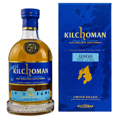 Kilchoman, Islay Single Malt Scotch Whisky, Genesis Stage 3, 49,4 % Vol., 700 ml Geschenkpackung