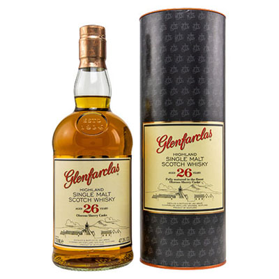 Glenfarclas, Highland Single Malt Scotch Whisky, 26 y.o., Oloroso Sherry Cask, 47,3 % Vol., 700 ml Tube
