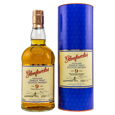 Glenfarclas, Highland Single Malt Scotch Whisky, 9 y.o., Oloroso Sherry Cask, 44,1 % Vol., 700 ml Tube