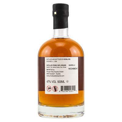 Koval, Four Grain Whiskey, 47 % Vol., 500 ml Flasche