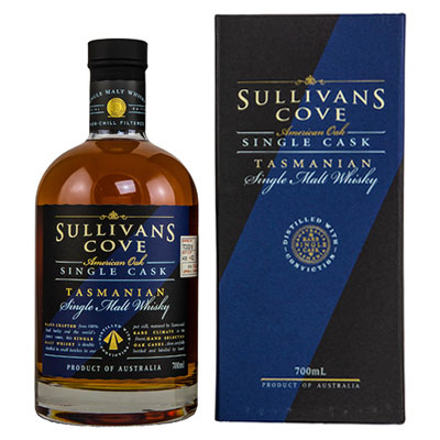 Sullivans Cove, Tasmanian Single Malt Whisky, American Oak Single Cask, 2008/2021, 12 y.o., 47,4 % Vol., 700 ml Geschenkpackung