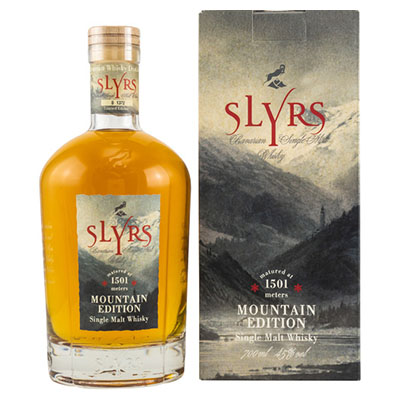 Slyrs, Bavarian Single Malt Whisky, Mountain Edition, 45 % Vol., 700 ml Geschenkpackung