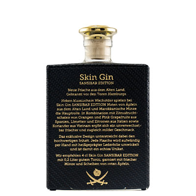 Skin Gin, Apple Kiss Sansibar Edition, 42 % Vol., 500 ml Flasche