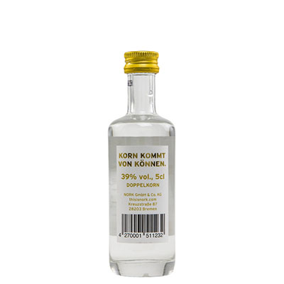 Nork, Doppelkorn, Derbe, 39 % Vol., 50 ml Flasche
