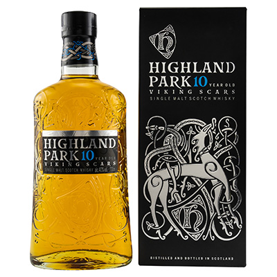 Highland Park, Single Malt Scotch Whisky, Viking Scars, 10 Years, 40 % Vol., 700 ml Geschenkpackung