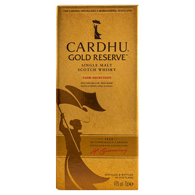 Cardhu, Single Malt Scotch Whisky, Gold Reserve, 40 % Vol., 700 ml Geschenkpackung