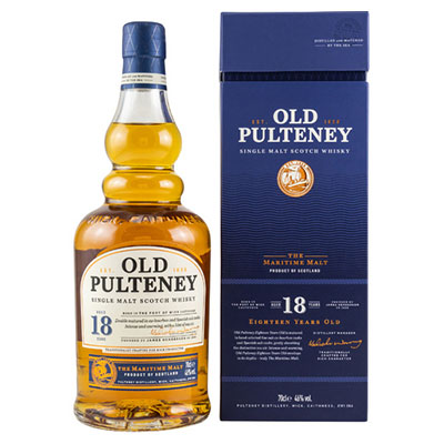 Old Pulteney, Single Malt Scotch Whisky, 18 y.o., 46 % Vol., 700 ml Geschenkpackung