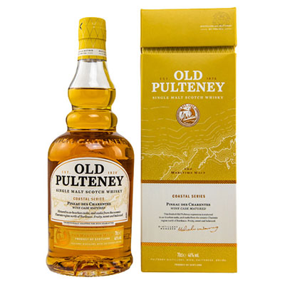 Old Pulteney, Single Malt Scotch Whisky, Coastal Series, Pineau des Charentes, 46 % Vol., 700 ml Geschenkpackung