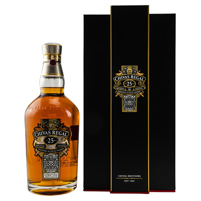 Chivas Regal, Blended Scotch Whisky, 25 Year Old, 40 % Vol., 700 ml Geschenkpackung