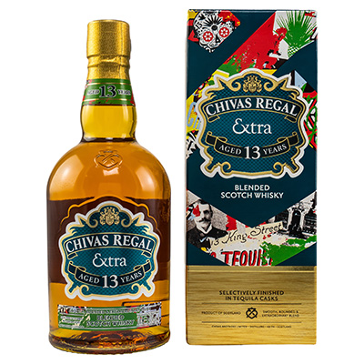 Chivas Regal, Extra, Tequila Casks, Blended Scotch Whisky, 13 Year Old, 40 % Vol., 700 ml Geschenkpackung