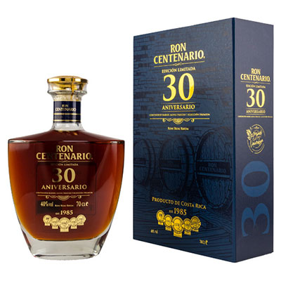 Ron Centenario, Rum, 30 y.o., Editión Limitada, 40 % Vol., 700 ml Geschenkpackung