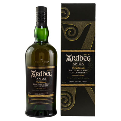 Ardbeg, An Oa, Islay Single Malt Scotch Whisky, 46,6 % Vol., 700 ml Geschenkpackung