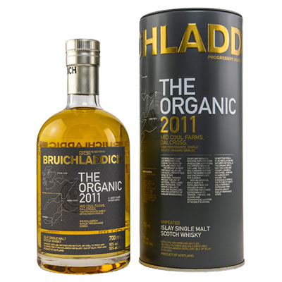 Bruichladdich, Islay Single Malt Scotch Whisky, The Organic, 2011/2022, 11 y.o., 50 % Vol., 700 ml Tube