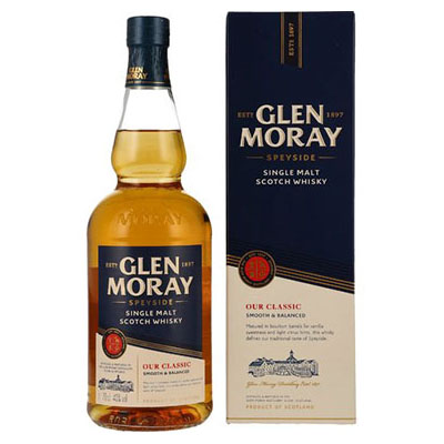 Glen Moray, Our Classic, Speyside Single Malt Scotch Whisky, 40 % Vol., 700 ml Geschenkpackung