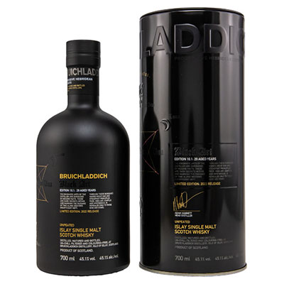 Bruichladdich, Islay Single Malt Scotch Whisky, Black Art Edition 10.1, 29 y.o., 1993/2022, 45,1 % Vol., 700 ml Metall-Tube