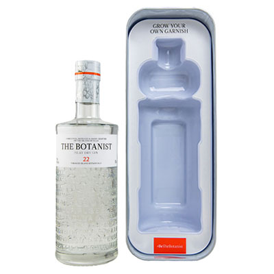 The Botanist, Islay Dry Gin, 46 % Vol., 700 ml Flasche in Pflanzschale