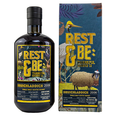Rest & Be Thankful, Bruichladdich, Single Malt Scotch Whisky, 2006/2022, 16 y.o., Cask #534, 60,6 % Vol., 700 ml Geschenkpackung