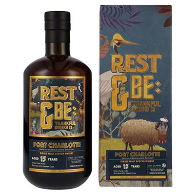 Rest & Be Thankful, Port Charlotte, Single Malt Scotch Whisky, 2007/2023, 15 y.o., Cask #1585, 57,7 % Vol., 700 ml Geschenkpackung
