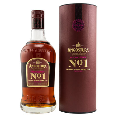 Angostura, Caribbean Rum, No. 1, First Fill Oloroso Cask, 40 % Vol., 700 ml Tube