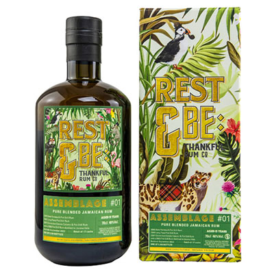 Rest & Be Thankful, Assemblage, Pure Blended Jamaican Rum, 2009/2022, 13 y.o., #01, 46 % Vol., 700 ml Geschenkpackung